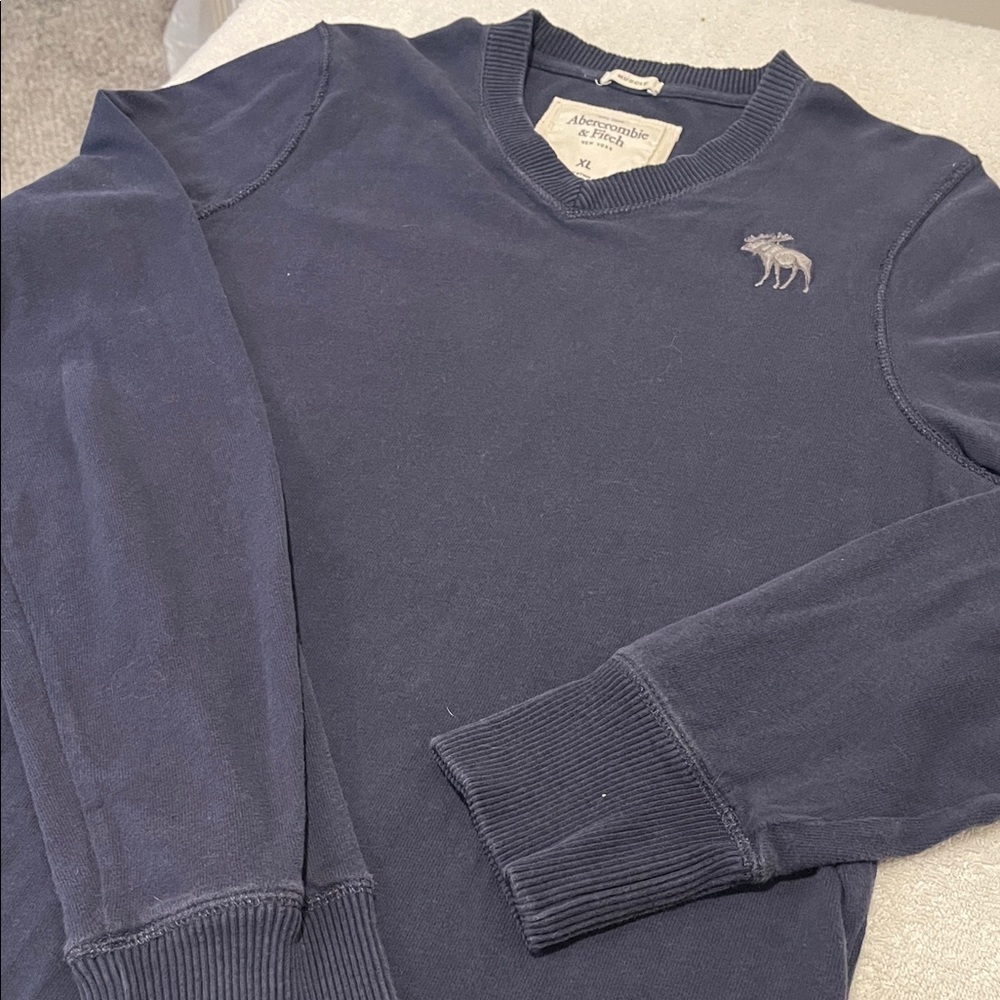 Y2K Chilly Beach Night Camping Sporty Men Deep Blue Soft Cotton Icon Logo XL